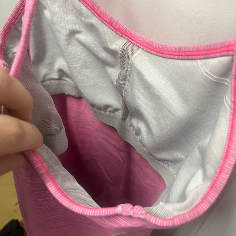 Lululemon pink Power Y tank top size 6 - Picture 3 of 4